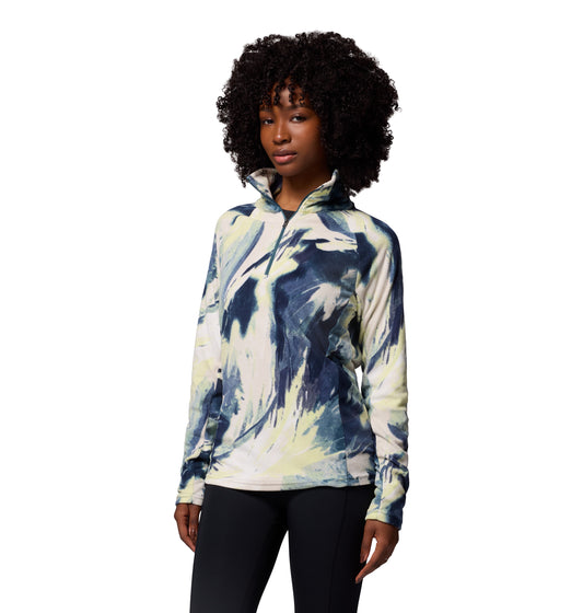 Columbia Glacial IV Print 1/2 Zip Everblue Snowflight (1802161429) Women