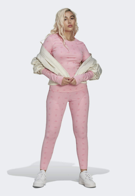 adidas Originals HIGH WAIST ALL OVERSIZE PRINTED Pink (AD121A0S9-J11) Women