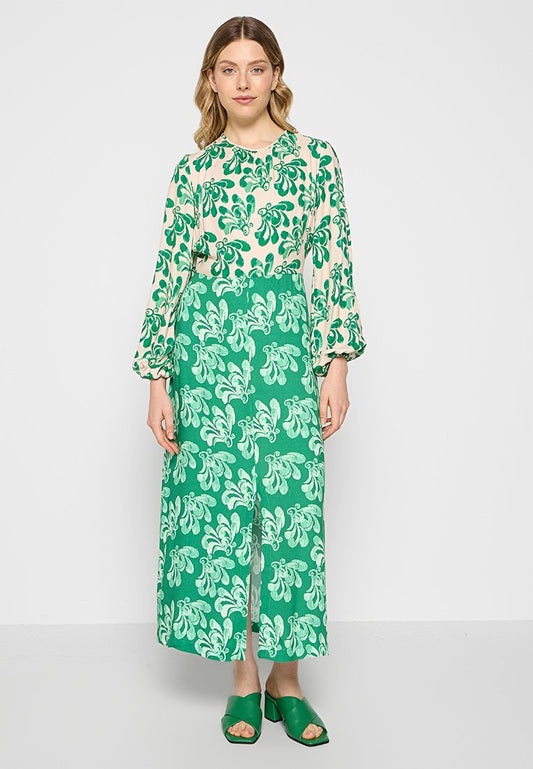 Closet London Gathered Neck Dress Green (ZZO2U2R21-M00) Women