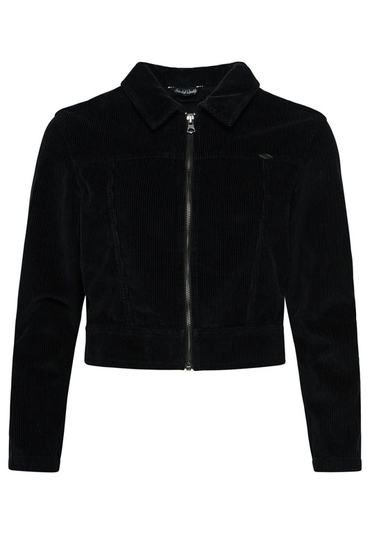 Superdry & Co Vintage Cropped Cord Jacket Black (SU221G0GH-Q11) Women