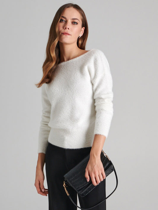 Sinsay Knitwear (3385F-01X_WHITE) Women