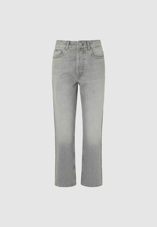 Pepe Jeans straight leg STRAIGHT UHW SPARKLE Grey (PE121N183-C11) Women