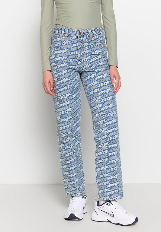 Wrangler MOM STRAIGHT Light Blue (ZZO2EVV13-S00) Women