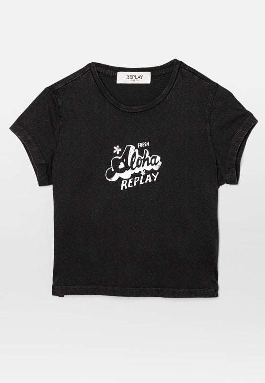Replay T-SHIRTS black (ZZO2YRD41-Q00) Kids