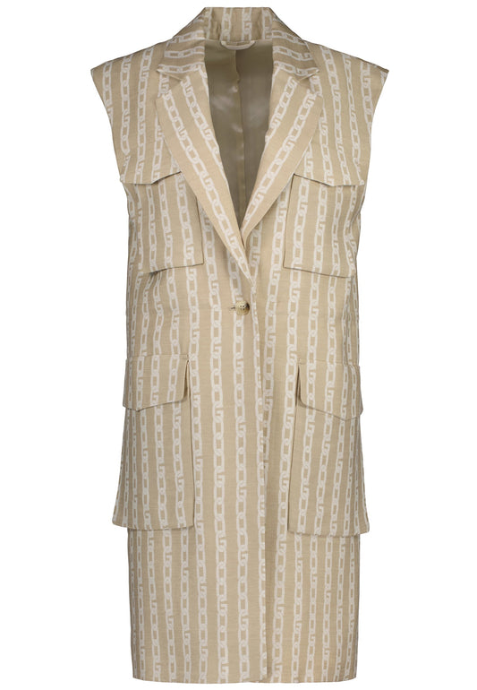GANT Chain Jacquard Waistcoat Khaki (GA321U03J-N11) Women