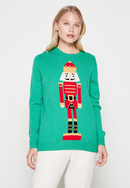 CHINTI & PARKER THE NUTCRACKER SWEATER Green (ZZO1N2212-M00) Women