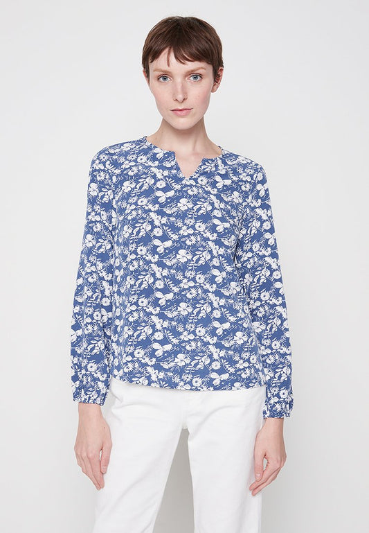 VILA VILOLY L/S TOP/KA Blue (ZZO1T2502-I00) Women