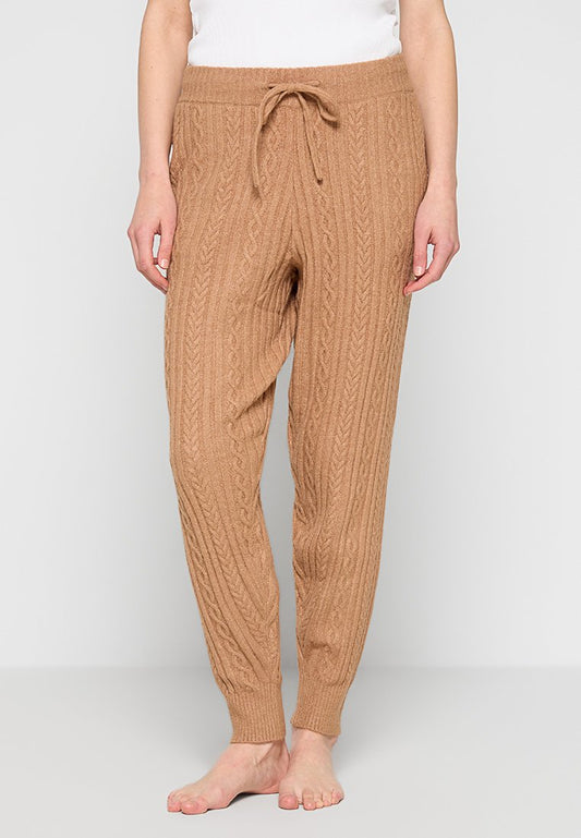 COZY CABLE SWEATER JOGGER WITH POCKETS Women