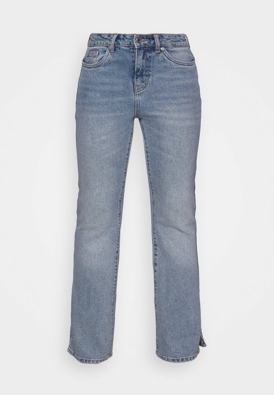 Vero Moda Petite VMSELMA HR S FLARE SLIT JN GU398 GA PTT Light-Blue Denim (VM021N05F-K11) Women