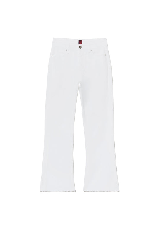 Stefanel Flare fit cropped jeans White (S5721N008-A11) Women