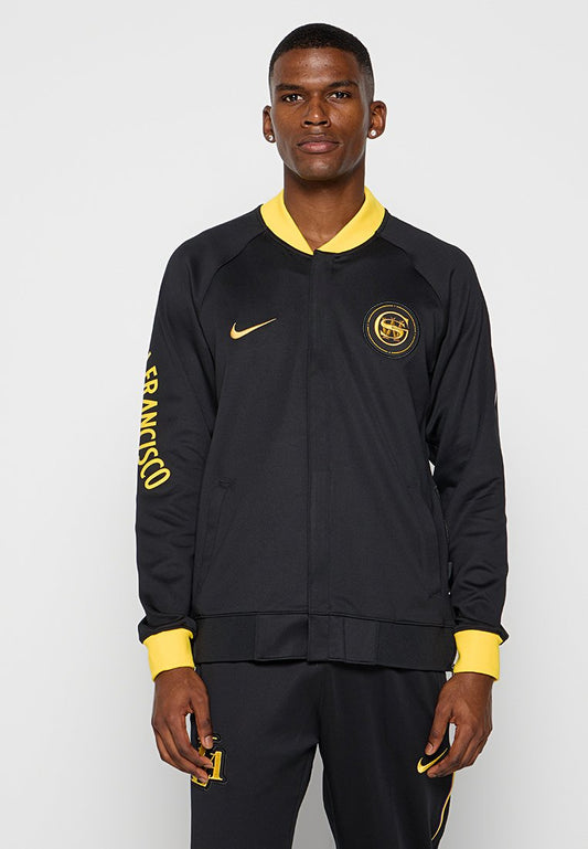 Nike Performance GSW MNK DF SHWTM LS FZ CE Black (ZZO2JYM35-T00) Men
