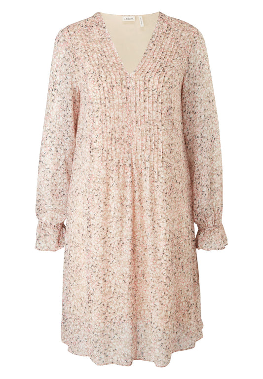 s.Oliver BLACK LABEL Dress Chiffon Coral (SOA21C0K5-G11) Women