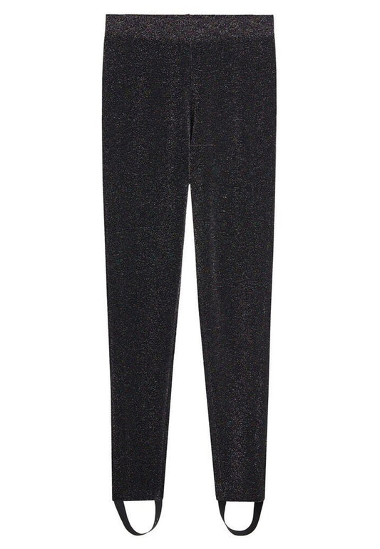 Mango Leggings with metallic garn Black (M9121A1TY-Q11) Women
