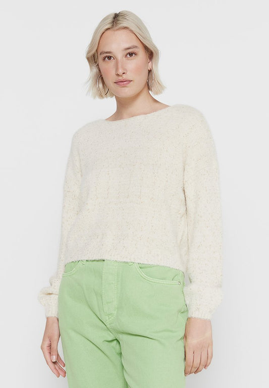 ONLY Jumper FEM KNIT NYL85/MTF15 Off-White (ZZO1YAY05-A00) Women