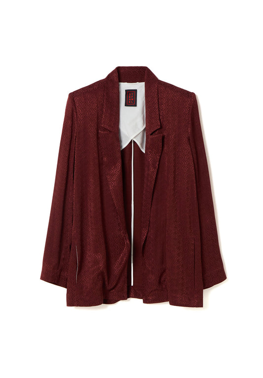 Stefanel Open blazer with jacquard motif Red (S5721G03M-G11) Women
