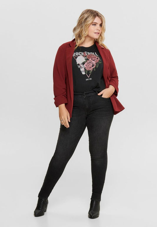 ONLY Carmakoma carHALEQUIN DIANA 3/4 BLAZER Bordeaux (ONA21G00N-G12) Women
