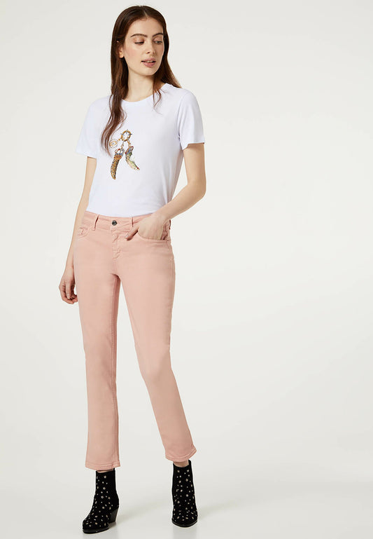 LIU JO Eco friendly skinny trousers Pink (LI621N019-J11) Women