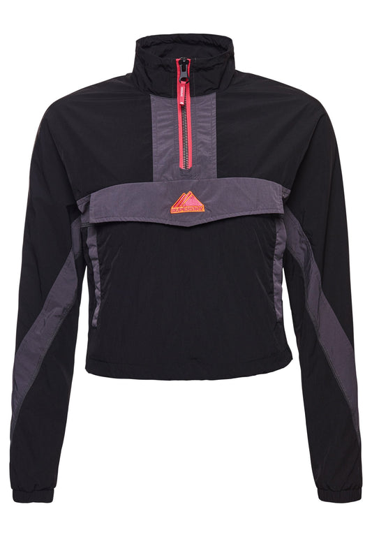Superdry & Co Colourblock Track Overhead Jacket Black (SU221G0F4-Q11) Women