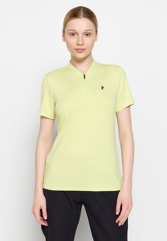 Peak Performance W Turf Zip SS Top Light Green (ZZO2JWV05-S00) Women