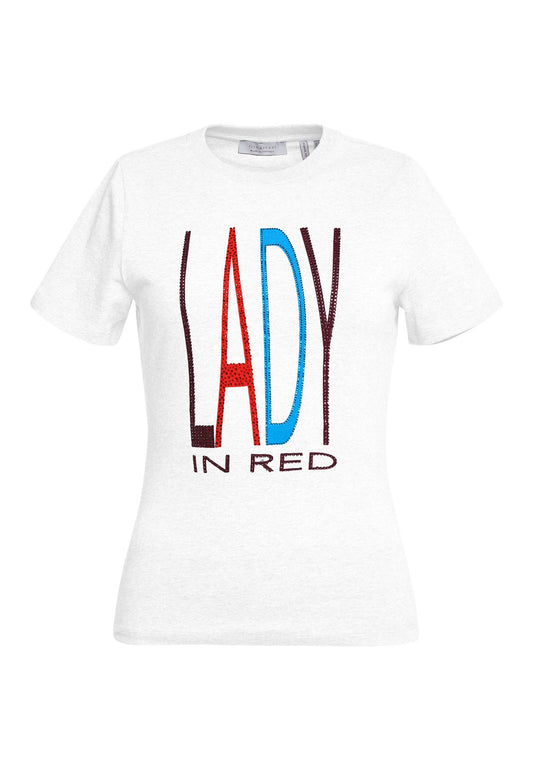 Rich & Royal T Shirt with Strass Schriftzug White (RI521D0SH-A11) Women
