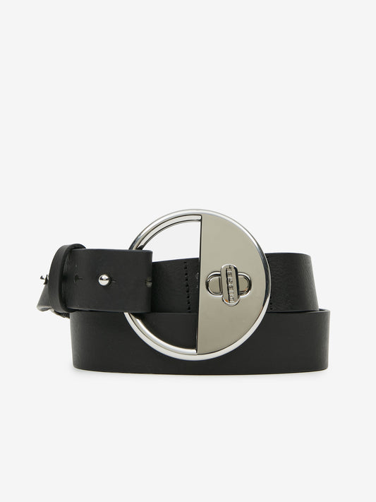 Diesel Leather Belt Dlock Black (7792PR0138013-3319690) Women