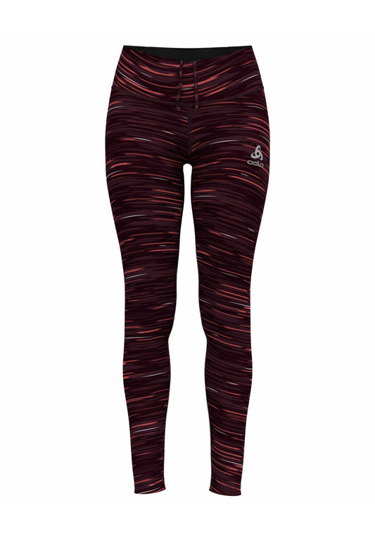 ODLO Laufsport Tights "Zeroweight Print Reflective W" Bordeaux (OD141E04J-G11) Women
