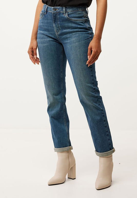 Mexx FENNA Mid waist/ Straight leg jeans Blue (ZZO21XJ11-K00) Women