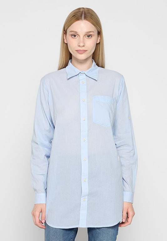 G-STAR Core BF 1pkt shirt wmn l\s Blue (ZZO2JZM20-K00) Women