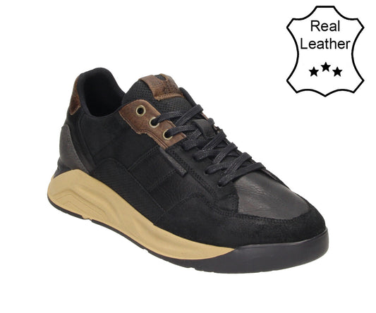 Bullboxer Black - Dark brown - Leather suede (7CI0100101_2135_A) Men