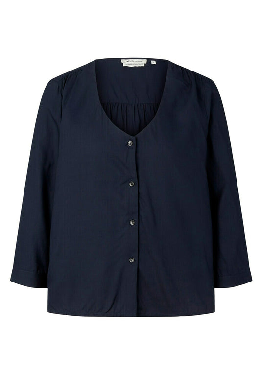 TOM TAILOR DENIM Blusen & Shirts Long Sleeve Blouse Dark Blue (TO721E0OD-K12) Women
