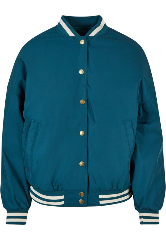 Urban Classics Oversized Recycled College Jacket Turquoise (UR621U01R-L11) Women