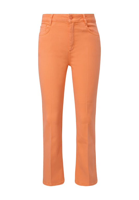 Regular: pantalon évasé en twill Women