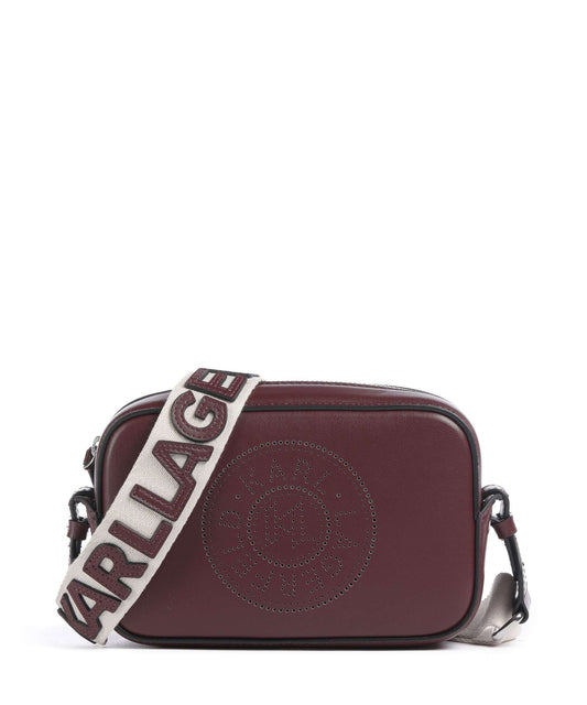 Karl Lagerfeld K/Circle Slim Camera Bag Perf Windsor Burgundy (A3W30310548) Women