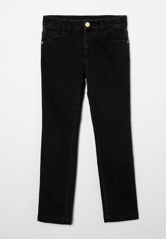 Roberto Cavalli Junior denim trousers Black (ZZO1RD112-Q00) Kids