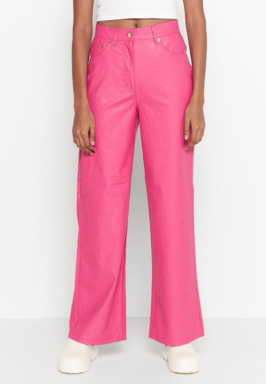 ONLY ONLLIVA HW WIDE FAUX LEATHER PNT ZL Pink (ZZO1XJ307-J00) Women