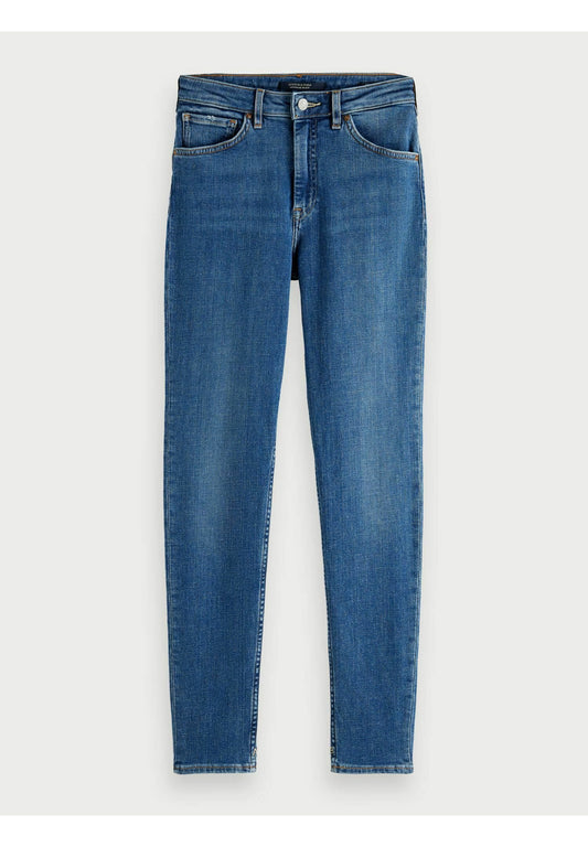 Scotch & Soda Haut distressed super stretch jeans Time After Time Blue (SC321N051-K11) Women