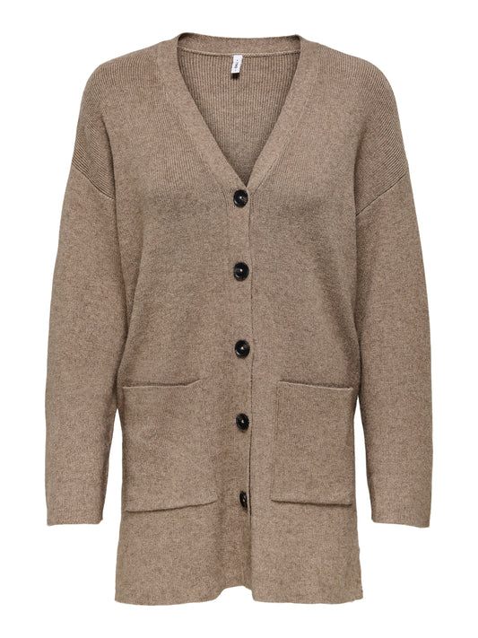 Only ONLKATIA LS RIB V LOOSE CARDIGAN CC KNT (21125024) Women