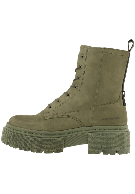 G-STAR KAFEY PFM HGH LACE Ankle boot Bootie Female Olive (GS111N03U-N11) Women
