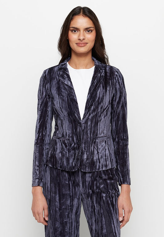 ONLY ONLALEXA VELVET BLAZER TLR Dark Blue (ZZO1T1K35-T00) Women