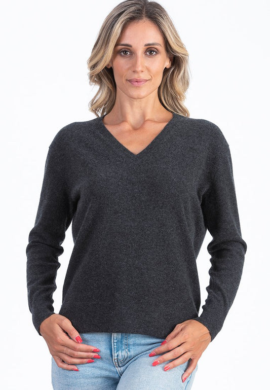 Dee Ocleppo Chunky Pullover/V Neck/Long Sleeve (ZZO1R9R08) Women