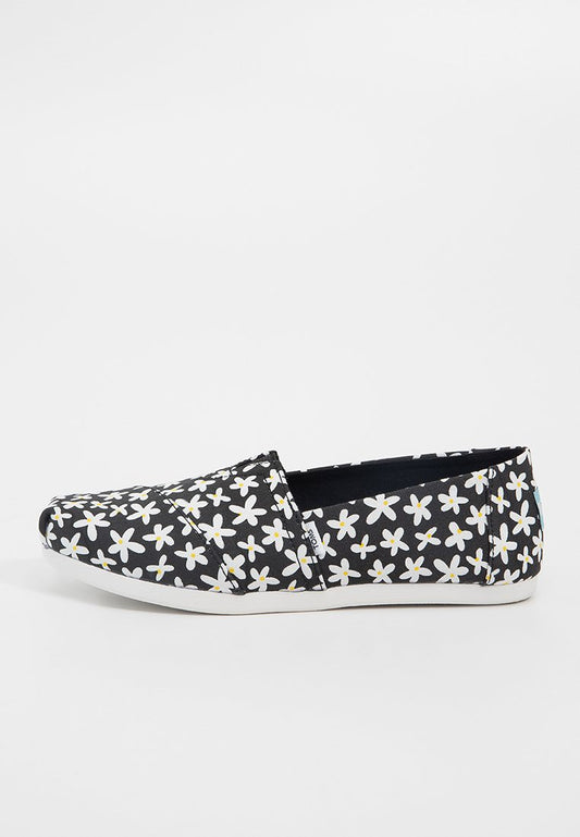 TOMS BLACK SUN DAISIES WM ALPR ESP Black (ZZO2J4S13-Q00) Women