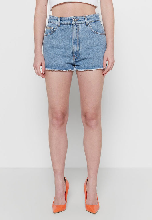GCDS BLING DENIM SHORTS Women
