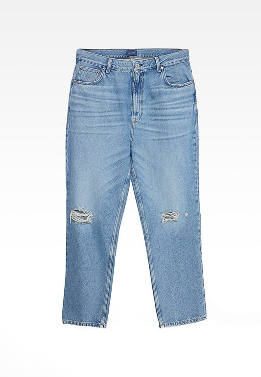 GANT 4100142 D1. STRAIGHT HW CROPPED JEANS Blue (ZZO2TVW20-K00) Women
