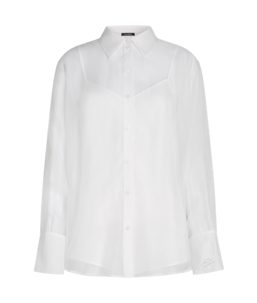 Karl Lagerfeld Organza Blouse White (B2W11008100) Women