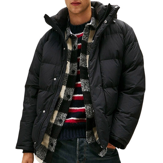 Tommy Hilfiger Hooded Down Puffer Winter Jacket Black (DM0DM22255-BDS) Men