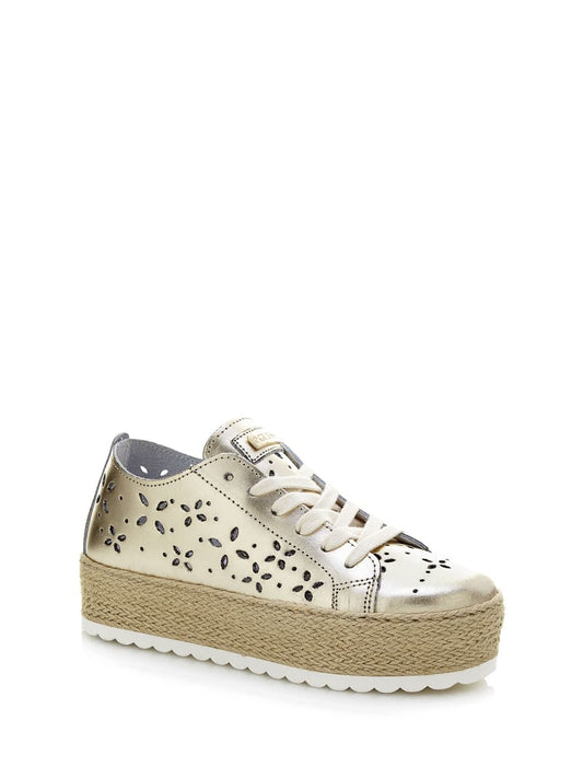 Guess Footwear (FLRLY2LEA12-PLATI) Women