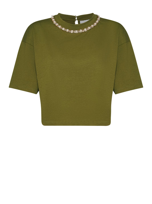 Silvian Heach T-Shirt Tipam Green Mil (GPP26121TS) Women