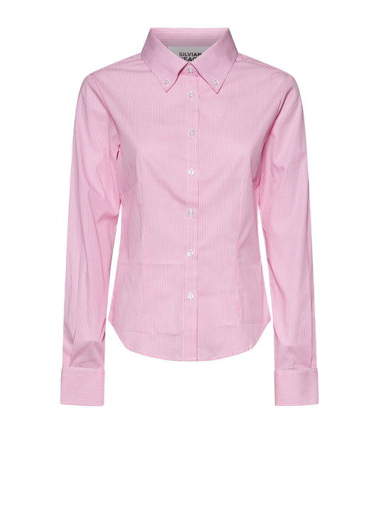 Silvian Heach Shirt Caleni Sky Str / White (GPP26167CA) Women