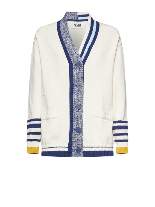 Silvian Heach Cardigan Bharat Chalk / Str (GPP26387CD) Women