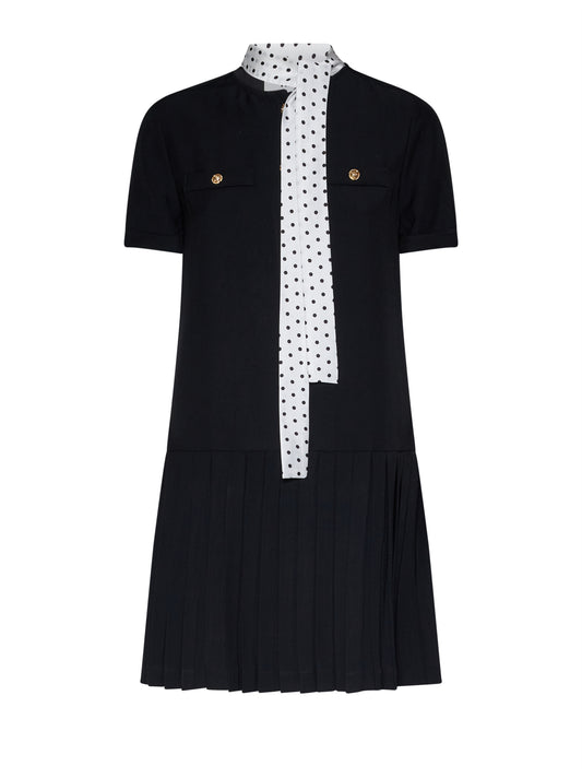 Silvian Heach Short Dress Hesper Black / P.W (GPP26461VE) Women